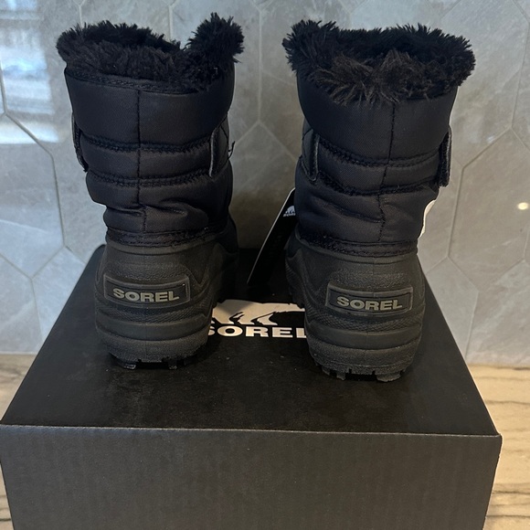 Sorel Toddler Snow Commander Black Snow Boots with Polar Bear Accent - Picture 9 of 9